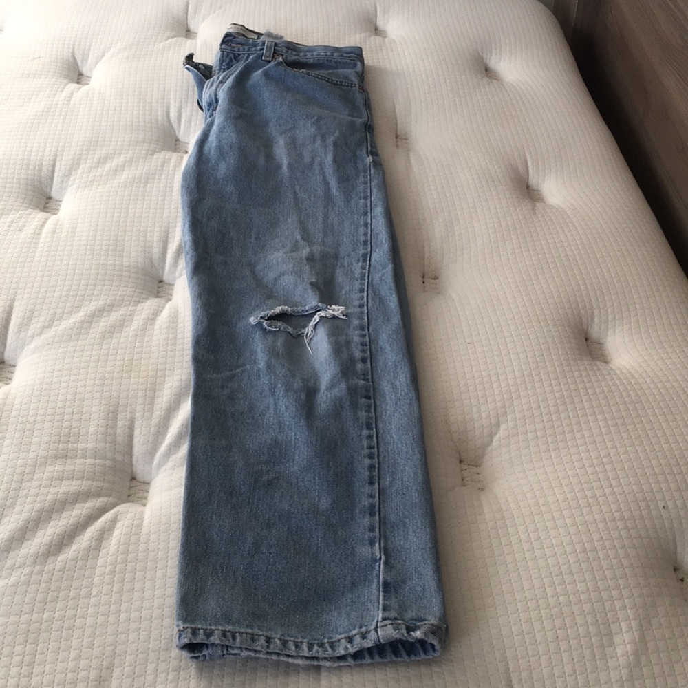 Men Levi’s Jeans Regular Fit 505 Size 33X32 - Picture 2 of 8